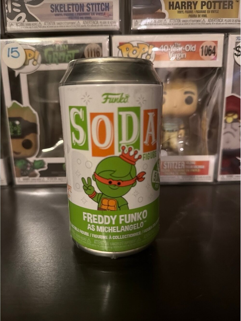 Funko Soda Freddy Funko as Michelangelo LE 5,000